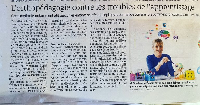 Article de sud-ouest de mars 2023